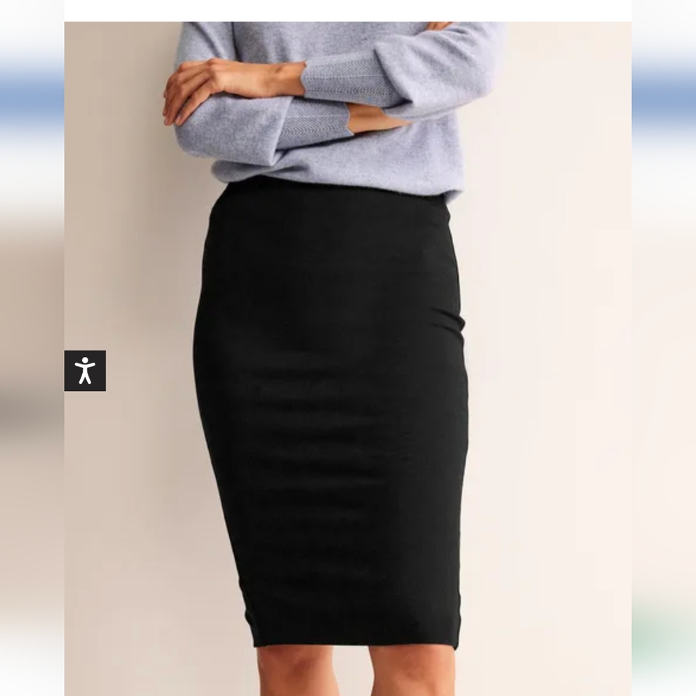 Boden Black Pencil Skirt